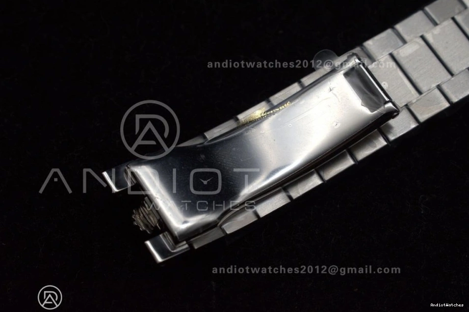 A 718 Weight 40 Dial SS GSF Gain on Black Bracelet Bright Crystal President DayDate 0123